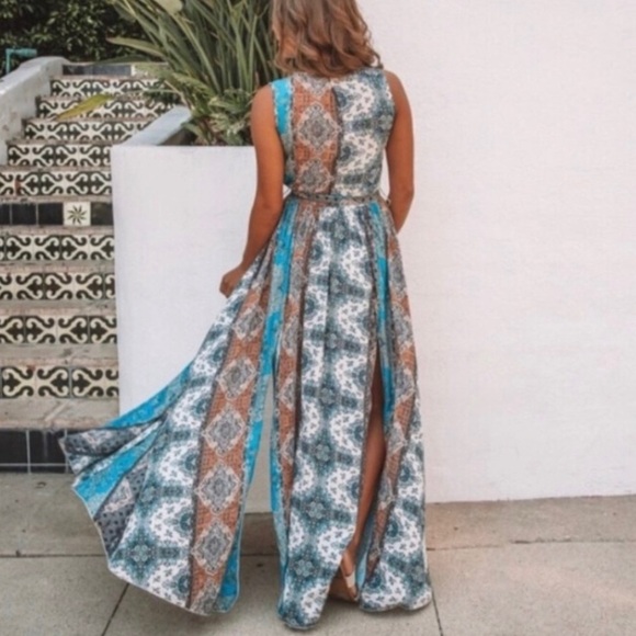 VICI Multicolored Boho Diana Sleeveless Maxi Dress Sz S - Picture 10 of 16